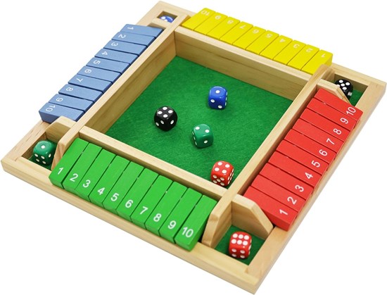 Natural Games Shut the Box 4 Spelers Colors 5-99 jaar 