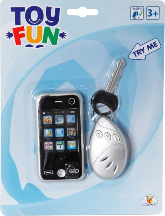 Toy Fun Kinder Mobiele Telefoon met Sleutels 3+