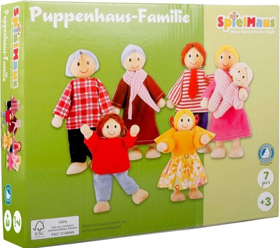 spielmaus Poppenhuis Familie 7dlg 3+