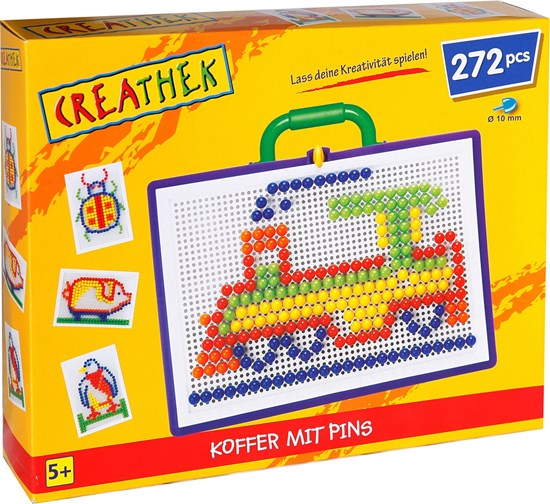 Creathek Insteekmozaiek Koffer circa 272 Pins 10mm 5+ 