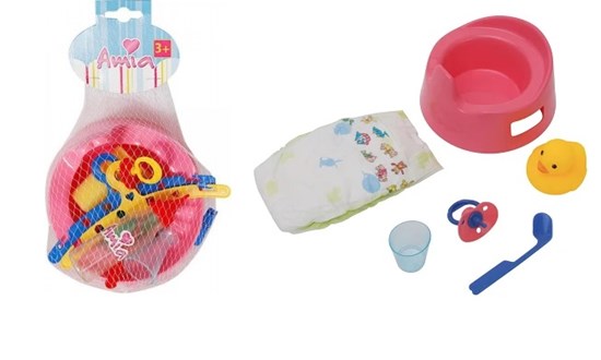amia Poppen Potje met Accessoires 3+ 