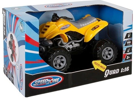 SpeedZone Quad schaal 1/16 Geel/Zwart 3+
