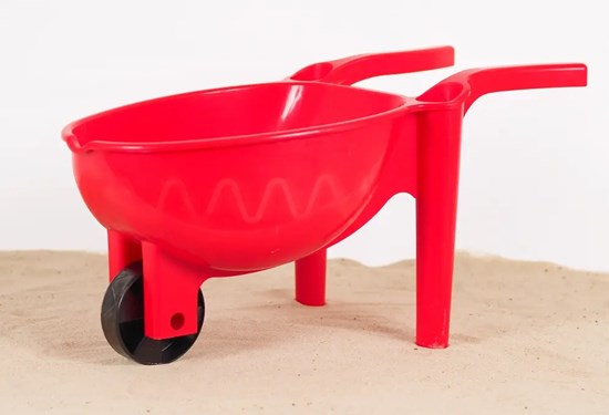 outdoor active Stevige Kruiwagen met EXTRA GROTE Bak Rood 2+ 