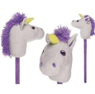 Hobby Horse Unicorn Stokpaard Wit/Paars circa 75cm