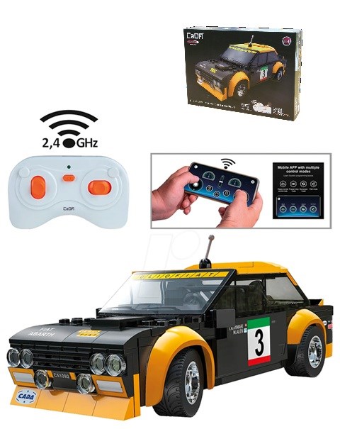 Jamara CaDa Fiat Abarth 131 1/20 Zwart 2.4GHz Bouwset 216dlg 6+