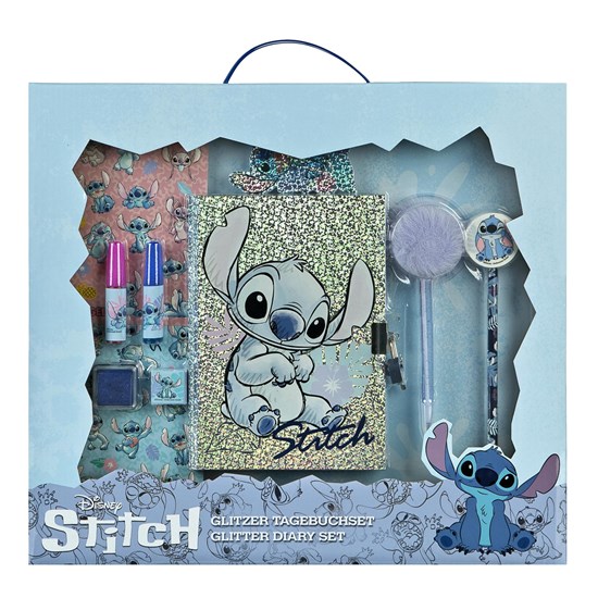 Disney Stitch Glitter Diary Set 