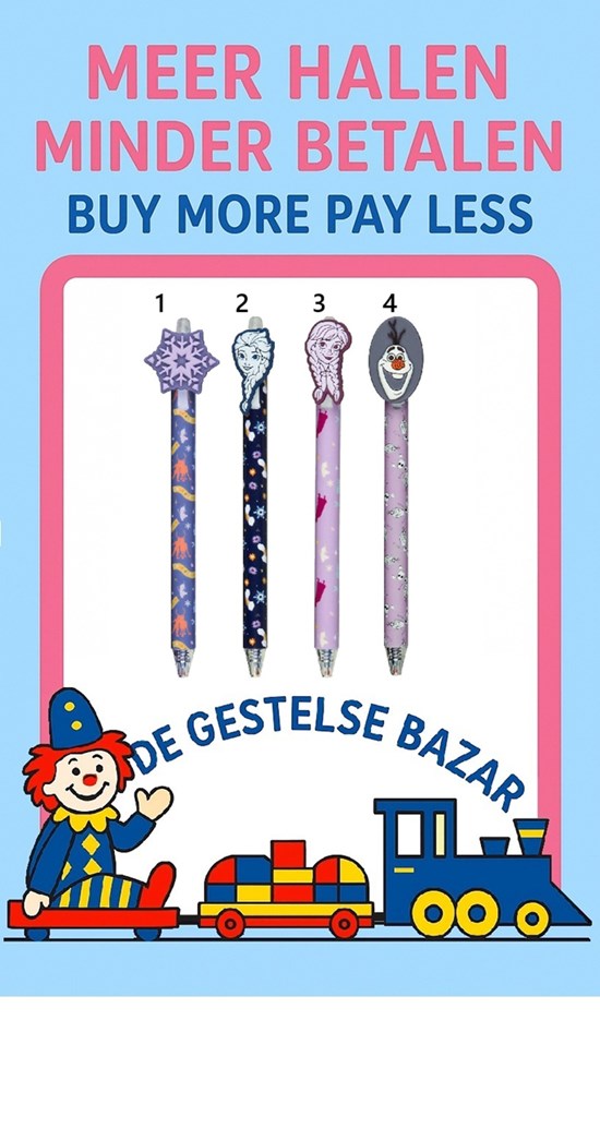Uitwisbare Gelpen Frozen assorti 