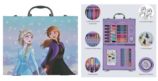 Disney Frozen Kartonnen Kleurkoffer 36dlg 3+ 