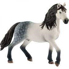 13821 grijs schleich ANDALUSIËR HENGST wit 3+