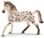 13889 schleich Knabstrupper Hengst Wit/Zwart Gestipt 