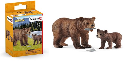 42473 schleich Grizzly Beer Moeder met Jonge