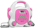 una Pocket Rocker BT karaoke speler BT USB-poort MP3 2 Microfoons Roze (4xC) 