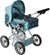 Combi Poppenwagen Lotje Tuqroise Blauw 