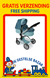 Bayer Chic Combi Poppenwagen Linus Stars Turquoise 47-78cm 3+ 