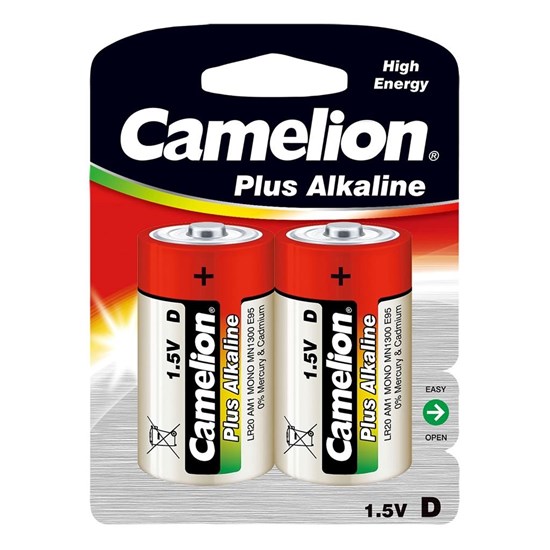 Camelion 2 LR20 Batterijen Alkaline 