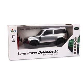 siva Land Rover Defender 1/24 90 RC auto Zilver 3drs RtR 2.4ghz 6+ 