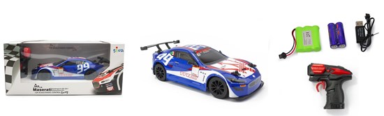 siva Maserati Quatroporte Granturismo GT3 1/24 Blauw 6+