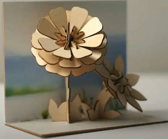 Ugears Ansichtkaart Mooie Bloem 59dlg 
