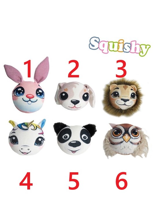 Squishy Animals circa 14cm assorti 