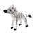 hansa creation Wit/Zwarte Zebra 17cm 