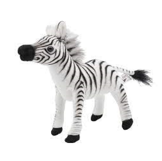 hansa creation Wit/Zwarte Zebra 17cm 