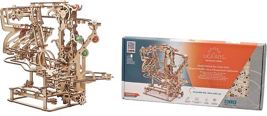Ugears Houten 3D Knikkerbaan 400dlg 