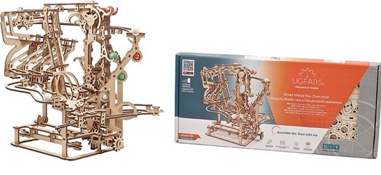 Ugears Marble Run #1 Chain Hoist Knikkerbaan 14+