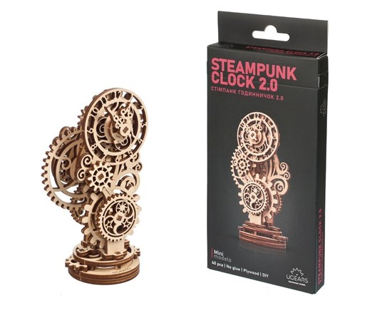 Ugears Steampunk Clock 2.0 40 dlg 8+ 