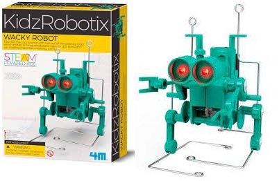 4M KidzRobotix Wacky Walking Robot (2xAA) 8+opruiming