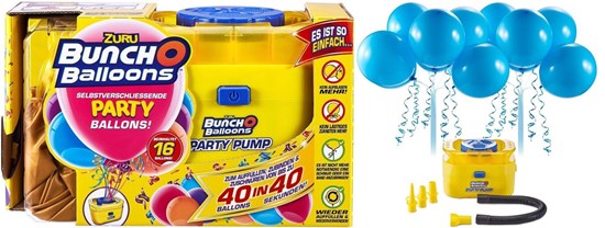 zuru BUNCH O BALLONS LUCHTPOMP met PARTY BALLONS