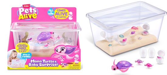 zuru Pets Alive Mama Turtle surpise set assorti kleuren 5+  