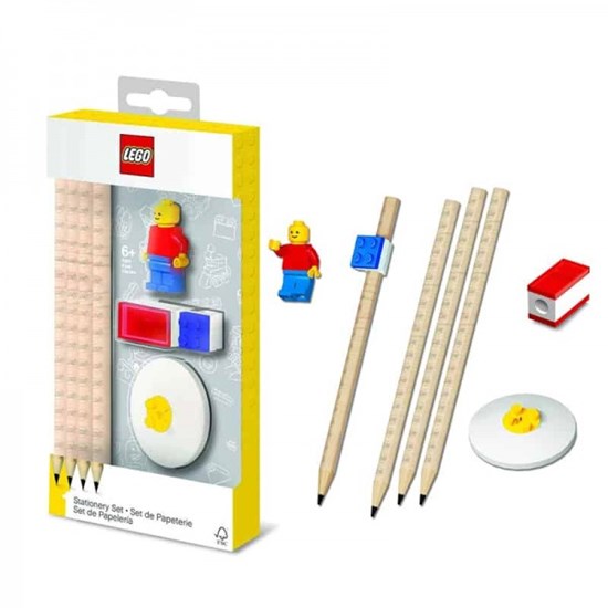lego Potloden met Puntenslijper & Mini figuur 6+