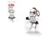 lego Star Wars Stormtrooper Sleutelhanger met LED Verlichting 