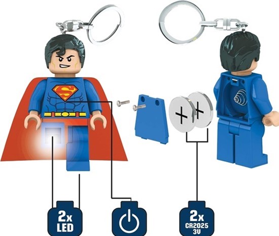 Lego LEDLite Superman Sleutelhanger met Licht 6+