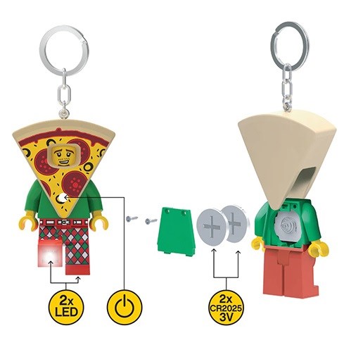 Lego LEDLite Pizza Guy Slice Sleutelhanger met Licht 6+