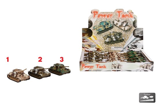 Mission Control Military Tank Pull Back ass. 14cm  