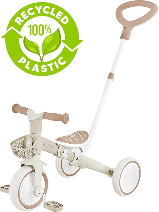 Globber 3in1 Driewieler met Duwstang Sand Color 12mnd+ 