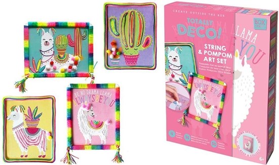 Knutselset Koord & Pompons Lama 6+ 