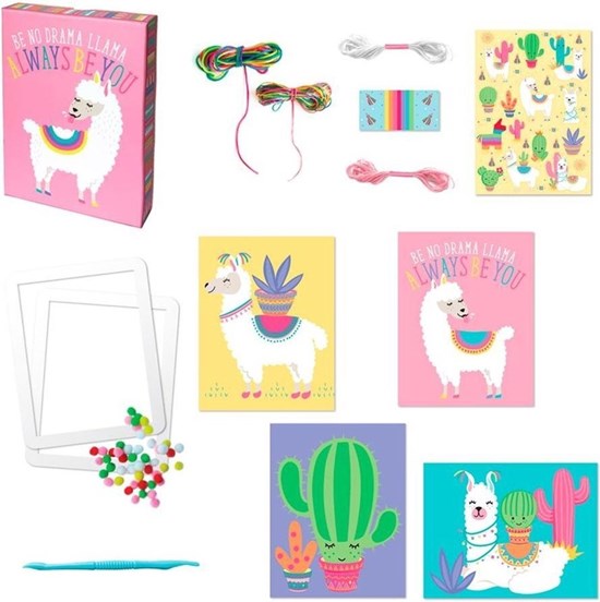 Knutselset Koord & Pompons Lama 6+ 