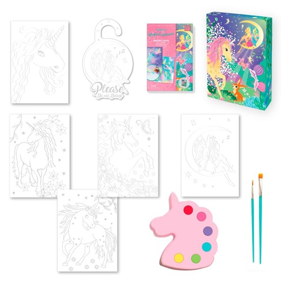 Box Candiy: Totally Magical Unicorn Deurhanger Aquarel Kunst Set 6+ 
