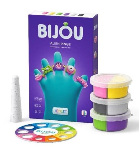 Hey Clay Kleiset Aliën Ringen 5 stuks 3+