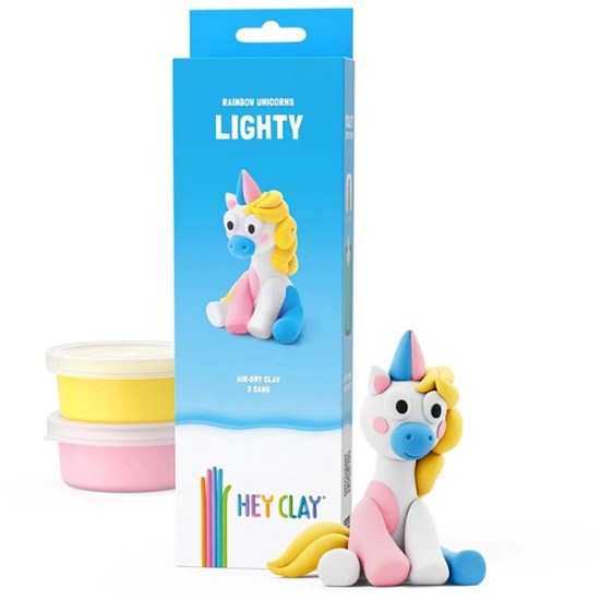 Hey Clay Klei Lighty figuur 5 kleuren 3+