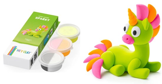 Hey Clay Klei Sparky figuur 5 kleuren 3+