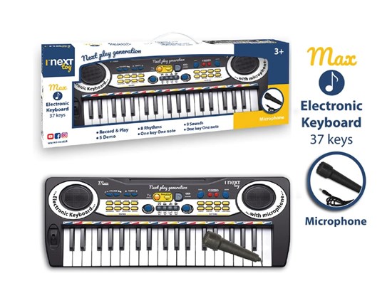 MeMe Music Keyboard Max 37Toons met Microfoon (4xAA) 3+ 