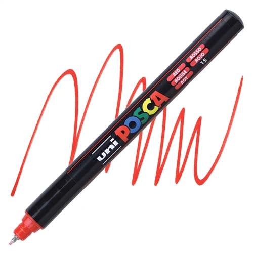 Posca Extra Fine Round Tip 0.7mm ROOD