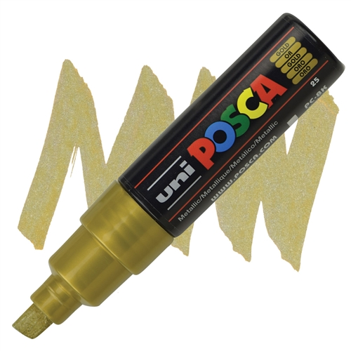 Posca Schuin Afgeslepen Punt 8.0mm GOUD