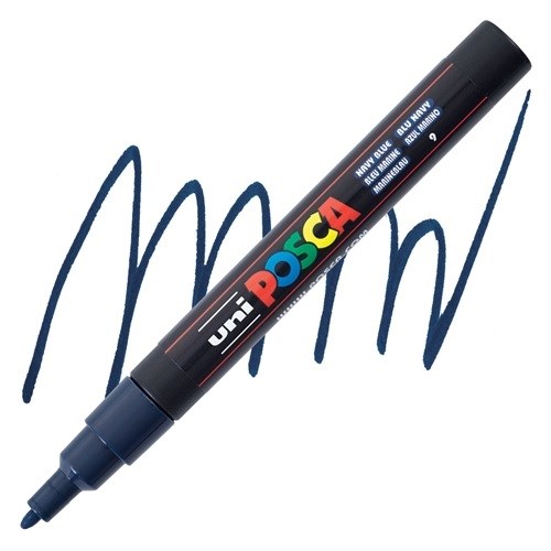 Uni POSCA Paintmarker PC-3M Marine Blauw