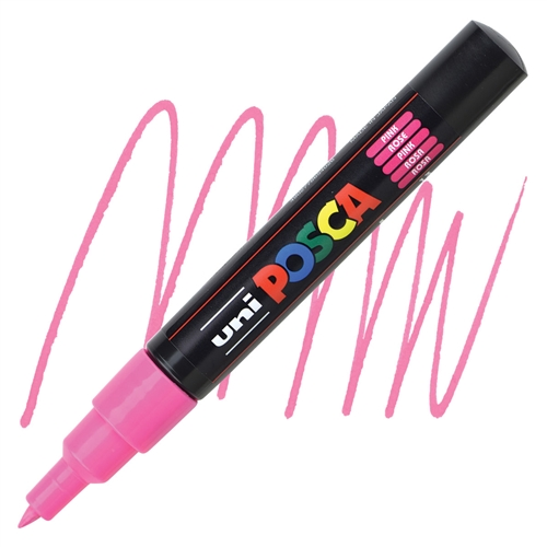 Posca Extra Fine Round Tip 0.7mm- 1mm FLUOR ROZE