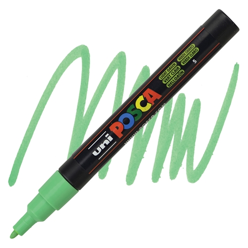 Posca Extra Fine Round  Conische Punt Tip 0.9mm- 1.3mm LICHT GROEN