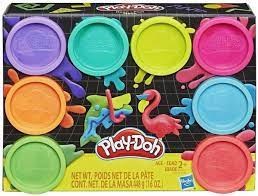 play doh  8 Kleuren Neon  Klei 2+